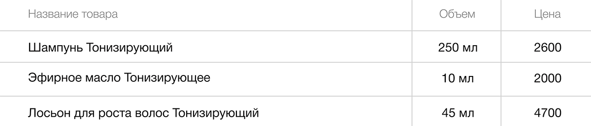 Тонизирующий комплекс